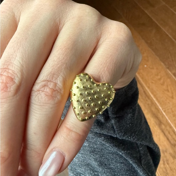 Hey Harper Gold Heart Ring - Picture 4 of 5